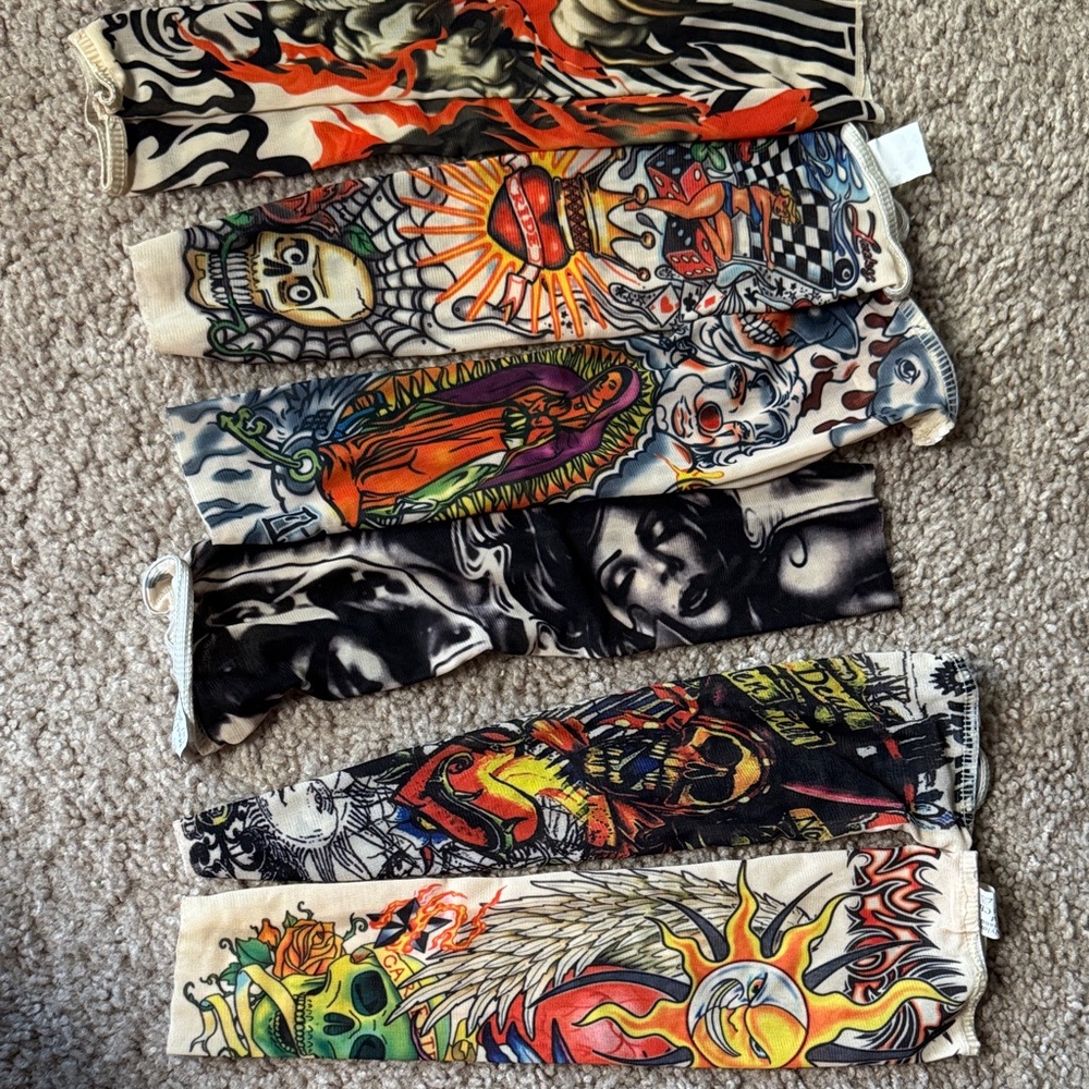 Kids Multi-Color Tattoo-Style Printed Arm Covering